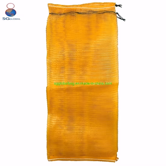 Cina Fabbrica all'ingrosso durevole cipolla patata pomodoro cavolo verdura frutta legna da ardere frutti di mare imballaggio imballaggio in plastica coulisse PP tubolare Leno rete borsa a rete