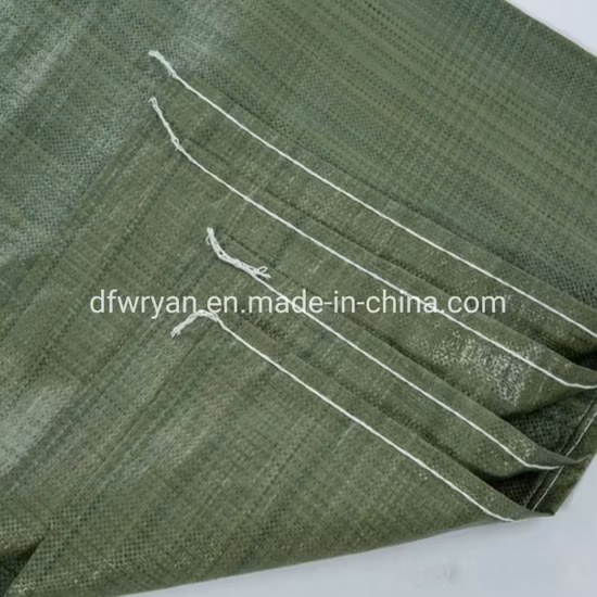 25 kg a buon mercato riciclano il sacchetto di stampa tessuto spazzatura verde blu PP e sacchetti laminati in polipropilene da 50 kg dalla Cina